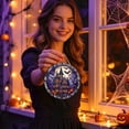 thumbnail image 6 of Halloween Sun Catcher Spooky Stained Round 2D Acrylic | Window Sun Catcher for Door Entrance Wall Tree Branch Balcony Porch Garden Living Room Bedroom B, 6 of 8