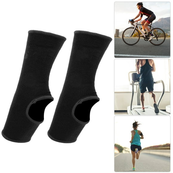 Coton + Polyester Fibre M / L SPORT ANKLE GURD, GOOD ELASTICTICY PURT DE LA CHEKLE, pour Sanda Thai Boxing Karate Taekwondo Blue, noir