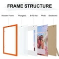 thumbnail image 4 of decorUhome 11x14 Matted to 8x10 Picture Frame, Photo Frame for Gallery Wall or Tabletop Display, Orange, 4 of 9