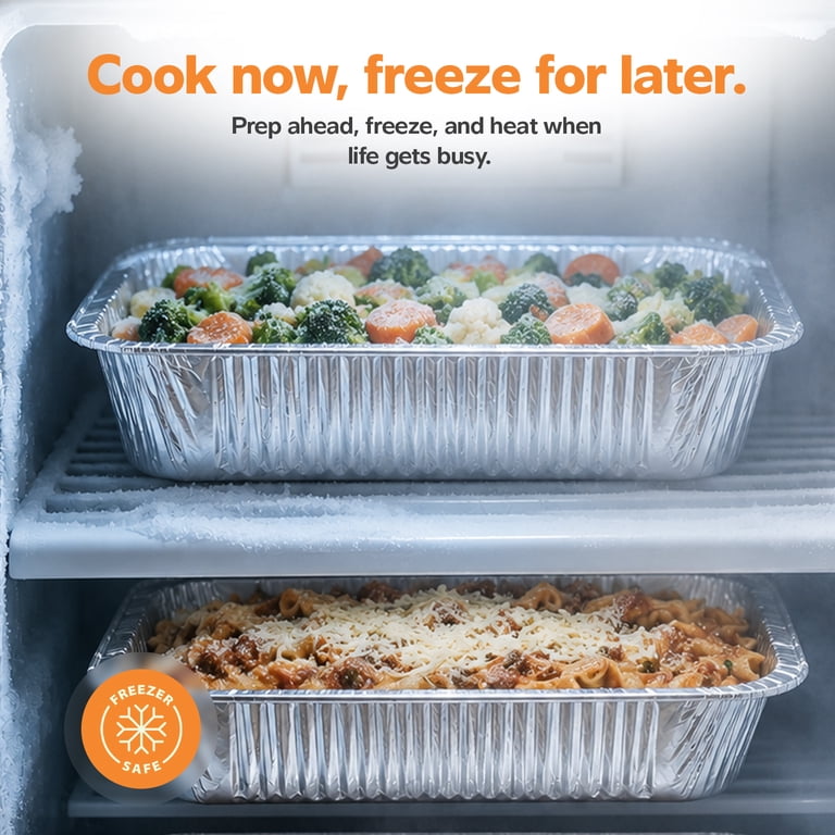 GUSTO, Disposable Aluminum Foil Pans, 9x13, Pack of 30 - Walmart.com