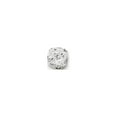 thumbnail image 2 of 925 Sterling Silver 5mm Round Snap Set Laser-cut CZ Stud Earrings; for Adults and Teens; for Women and Men, 2 of 3