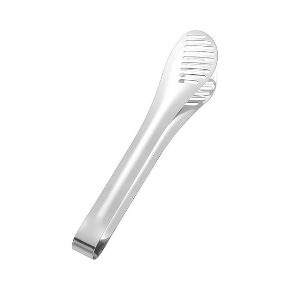 JingChun Mini Serving Tongs, 1pc Small Tongs Stainless Steel, Kitchen Tiny Tongs for Appetizers, Desserts, Tea Party, Coffee Bar, Sugar and Ice Bucket