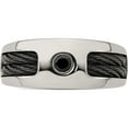 thumbnail image 5 of Titanium Cable & Spinel w/Sterling Silver Bezel 8mm Band, 5 of 6