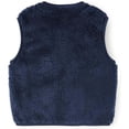 thumbnail image 5 of Toddler Girls Boys Sherpa Fleece Vest Lightweight Fall Winter Warm Sleeveless Outerwear Jacket with Pockets Fuzzy Cute Bear Jackets 3M-3T, 5 of 8