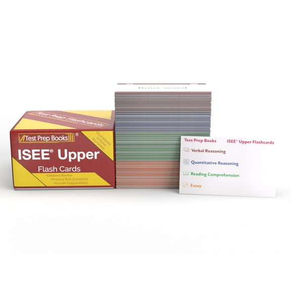 ISEE Upper Level Study Cards: ISEE Upper Level Prep 2025-2026 with Practice Test Questions [Full Color Cards]