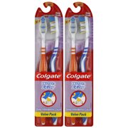Colgate Wave ZigZag Soft Full Manual Toothbrush, 4 Ct