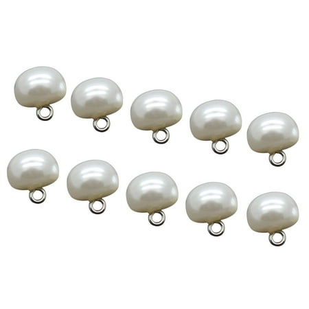 

200pcs ABS Buttons Mushroom Domed Sewing Eyeball Animal Ball Toy Eyes DIY Accessories(24L=15.0 MM White)