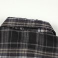 thumbnail image 4 of HaoXianJian Mens Plaid Shirt Long Sleeve Lightweight Shirt Jackets Causal Button Up Shirt Work Blouses Tops M-3X, 4 of 5
