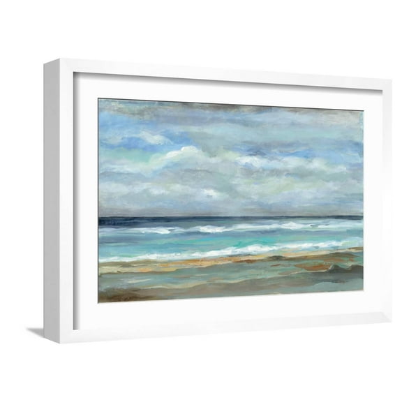 Art.com Seashore Art Print by Silvia Vassileva, White Frame Wall Art, 23" x 17"