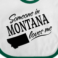 thumbnail image 4 of Inktastic Someone in Montana Loves Me Boys or Girls Baby Bib, 4 of 4
