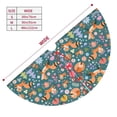 thumbnail image 3 of Picia Foxes and Birds in Forest Print Christmas Tree Skirt , Christmas Tree Skirt Ornaments for Merry Christmas Holiday Party Decorations Indoor Outdoor-30", 3 of 7