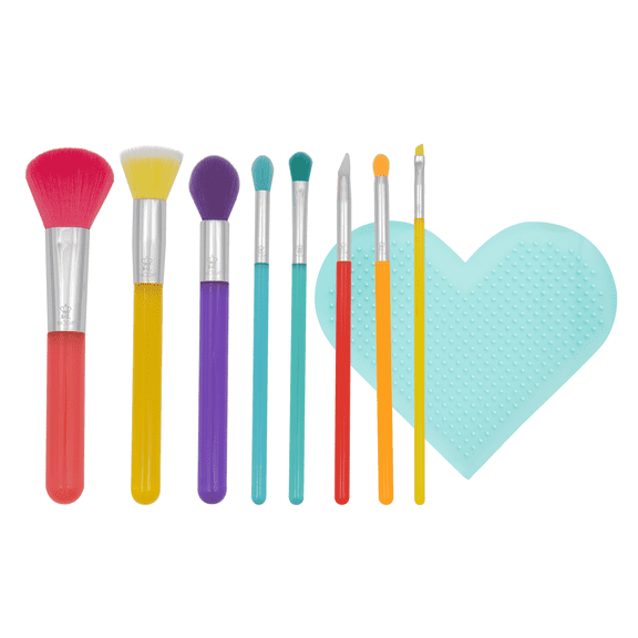 Moda Brush Jelly Gumdrop Dream Gift Full Face Makeup Brush Kit 9 Piece