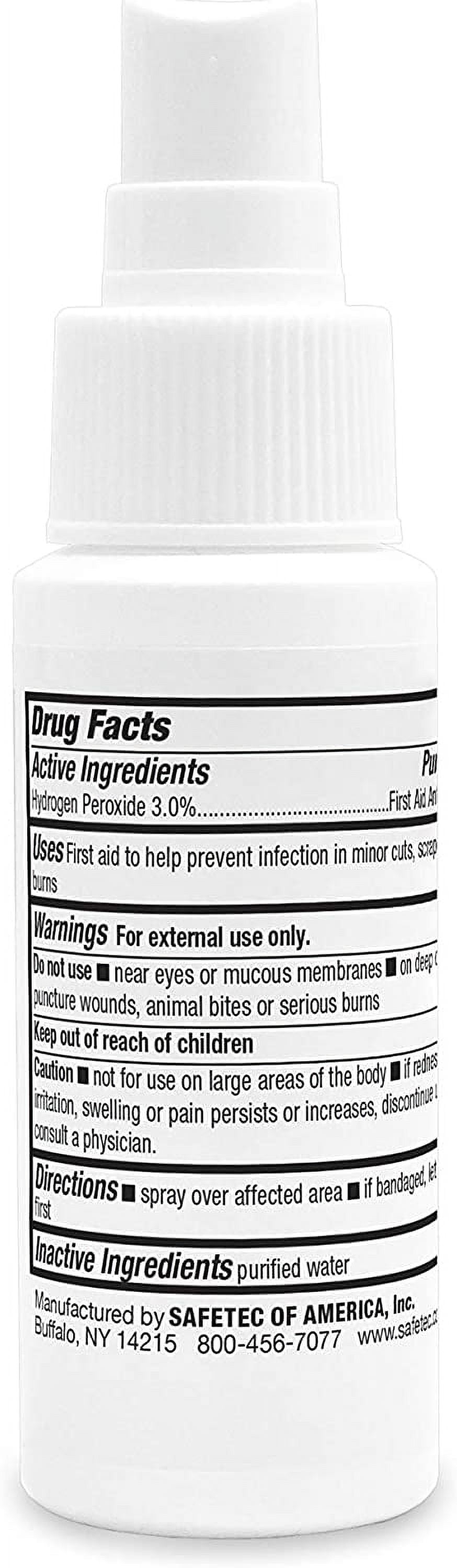 Safetec Hydrogen Peroxide Spray 2 oz. Spray Bottle- 24 bottles per case