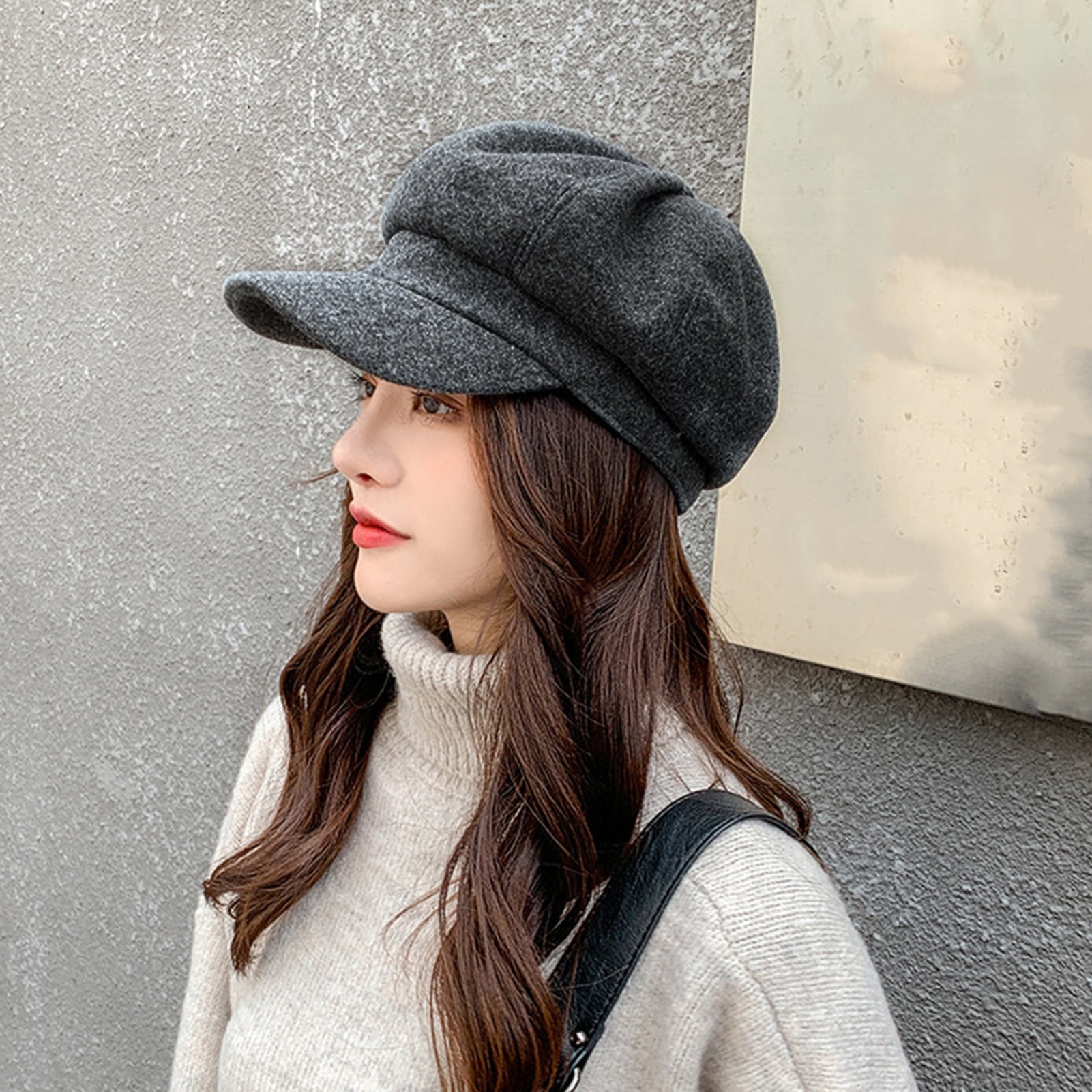 Women Beret Newsboy Hat French Wool Cap Classic Autumn  display picture 2