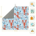 thumbnail image 3 of Honeii Lobsters for Dish Drying Mat for Kitchen Counter, Non-slip Rubber Backed, Hide Stain Kitchen Super Absorbent Draining Mat, Dish Rack Pad, 3 of 8