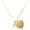 Gold, variant on Black Nickeltone Small AB Crystal Lucky Tiger Tooth - Goldtone Engraved Cor Cordium Heart Locket Necklace, 17.5"+2" Extender