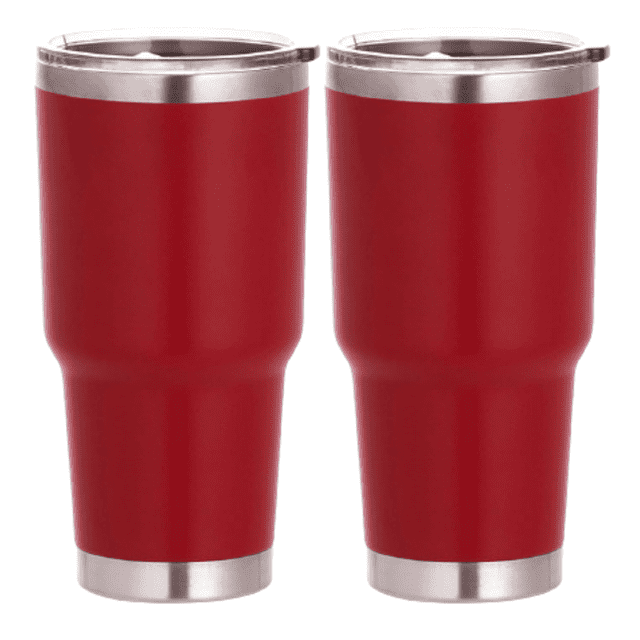Vaso Térmico LUXHOME 30 oz Acero Inoxidable Rojo 2 Pack