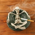thumbnail image 1 of Personality Skull Human Body Resin Ashtray Home Desktop Decorative Ornaments Halloween Gift, 1 of 6