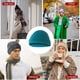 thumbnail image 3 of Gorro de lana Qarigey sin borde azul malaquita, 3 of 6