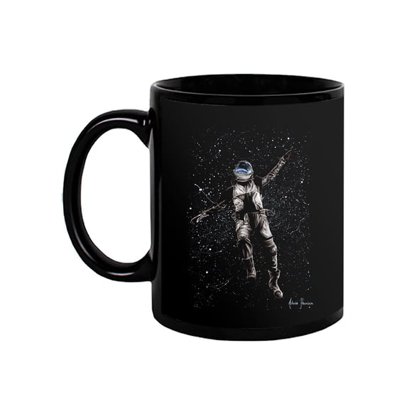Pastell Floating Thorugh The Stars Mug - Ashvin Harrison Designs, 11 oz Ceramic Mug