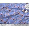 thumbnail image 2 of Soimoi Rayon Fabric Leaves & Peony Floral Decor Fabric Printed Yard 56 Inch Wide, 2 of 3