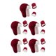 thumbnail image 1 of Qarigey Sombrero para niños pequeños Algodón cómodo Lana No se ensucia fácilmente Manoplas de doble capa Guantes de invierno Kit cálido Vino rojo 5Conjunto, 1 of 6