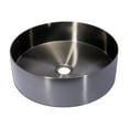 thumbnail image 3 of Eden Bath EB-SS001BK 15 in. Round Stainless Steel Vessel Sink with Drain in Black, 3 of 7