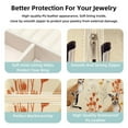 thumbnail image 3 of Kangaroo Square Travel Jewelry Box Earring Necklace Bracelet Holder Organizer Stand Display Case Decorative Storage Box, 3 of 6