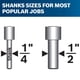 thumbnail image 5 of Juego de brocas fresadoras BOSCH RBS010, 10 piezas, con punta de carburo, 1/2 y 1/4 pulgadas, 5 of 8