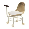 thumbnail image 1 of Taburete bajo con ruedas, silla giratoria para niños, juguete educativo, asiento con ruedas universales Marrón, 1 of 9