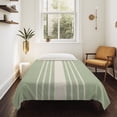 thumbnail image 4 of Sage Green Beige Striped Tapestry for Bedroom Wall Hanging Tapestry, Modern Farmhouse Retro Lines Ceiling Backdrop Tapestries Poster Blanket Wall Decor for Teens Room Living Room Dorm 59" x 79", 4 of 8