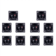 thumbnail image 1 of 10X Copa del Terminal Caja de Altavoz Tipo de Borne Doble Forma Cuadrada Negro, 1 of 5