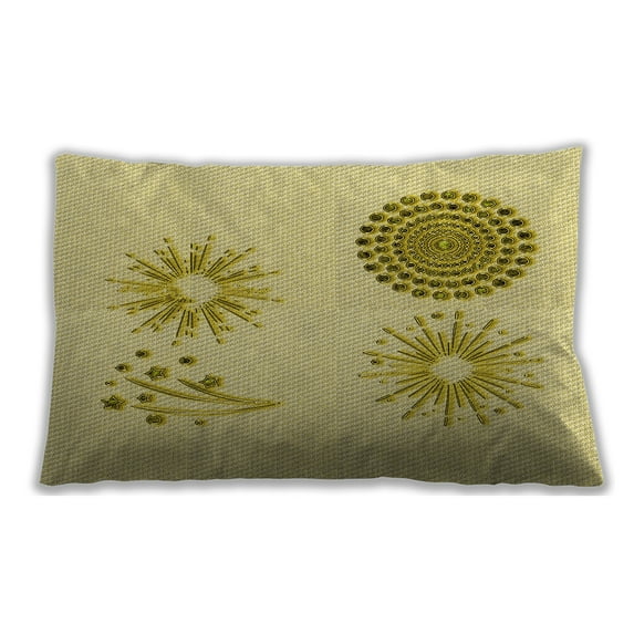Ahgly Company Outdoor Rectangular Contemporary Lumbar Throw Pillow, 13 inch by 19 inch