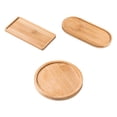 thumbnail image 1 of 3Pcs Bathroom Wooden Vanity Tray Bathroom Tray Serving Tray Plate Organizer, 1 of 8