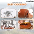 thumbnail image 5 of Campy Pro 6800W Portable Windproof Camping Stove - Foldable Backpacking Stove with Piezo Ignition, Fuel Canister Adapter & Carry Case for Outdoor Cooking, Hiking & Picnics, 5 of 9