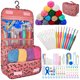 thumbnail image 1 of Tejido Crochet Kit, 133PCS Kits de Tejido de Gancho con Hilos Tejer 15 Colores, Ganchillo Accesorios, Bolsa de Almacenamiento, Ganchillo para Principiantes, Regalos, 1 of 4
