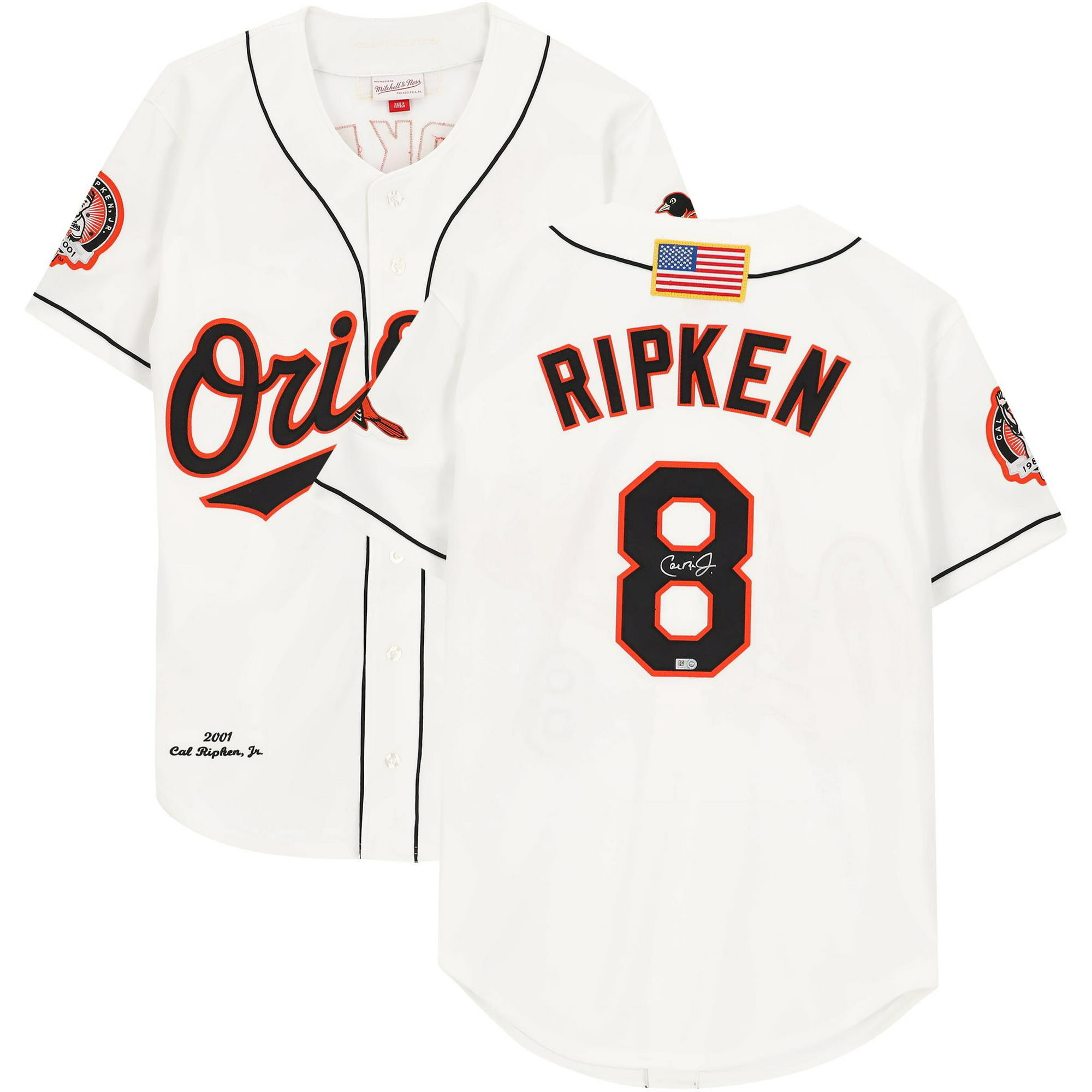 Baltimore Orioles Cal Ripken Jr. Autographed White Mitchell & Ness