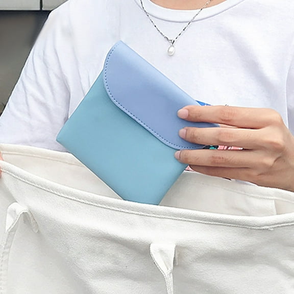 Niceauty 2pcs Sanitary Napkin Storage Bag Sanitary Napkin Liner Bags PU Assorted Color Women Daily Use