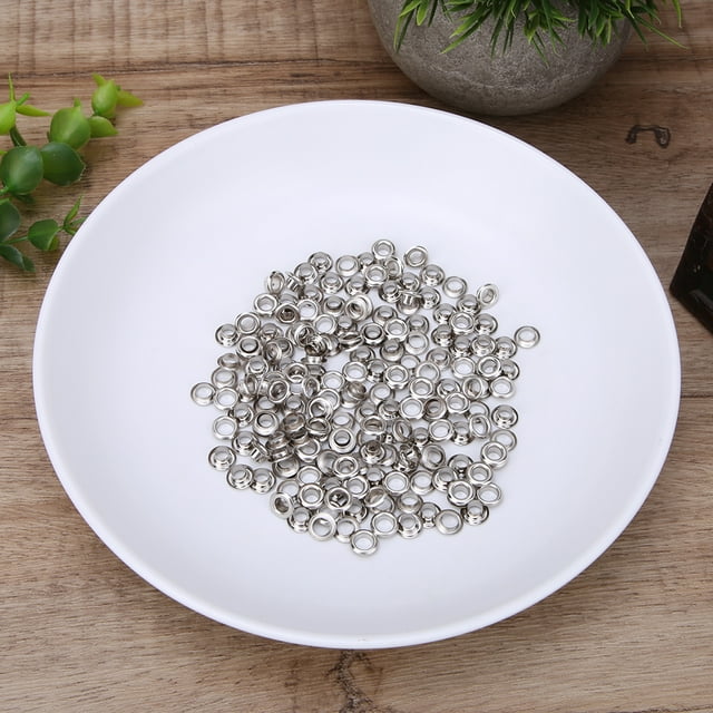 100Pcs Grommet Eyelets Tool Brass Eyelet For Shoes Belt Backpack Leather Craft DIY Scrapbook 5mm