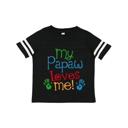 

Inktastic My Papaw Loves Me Gift Toddler Boy or Toddler Girl T-Shirt