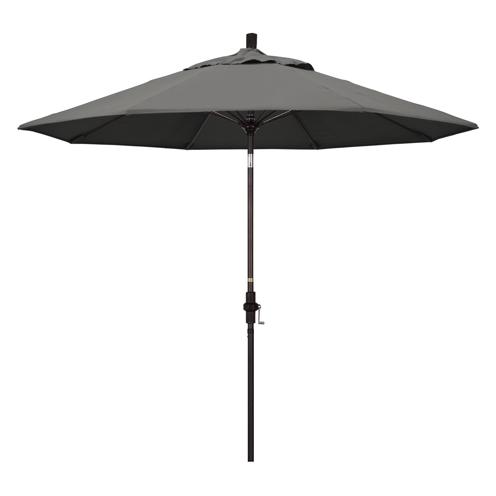 California Umbrella 9ft. Fiberglass Tilt Sunbrella Market Umbrella