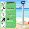 thumbnail image 4 of Shrimp Pump, Mantis Shrimp Pump, Easy to Carry Beach Artifact, Shrimp Extractor Clam Pump, Fish Pump Seafood Catching Device, Stainless Steel Catching Tool, 4 of 17