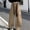 Khaki, variant on SGFCWSX Girls Cargo Pants Kids Wide Leg Baggy Casual Streetwear Trousers with Tie and Pockets Black Size 10-11 Years