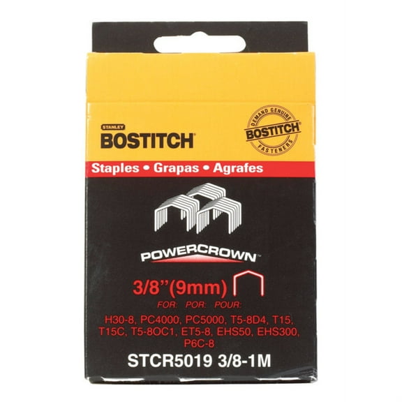 Bostitch PowerCrown Wide Crown Staples 7/16 in. W X 3/8 in. L 18 Ga.
