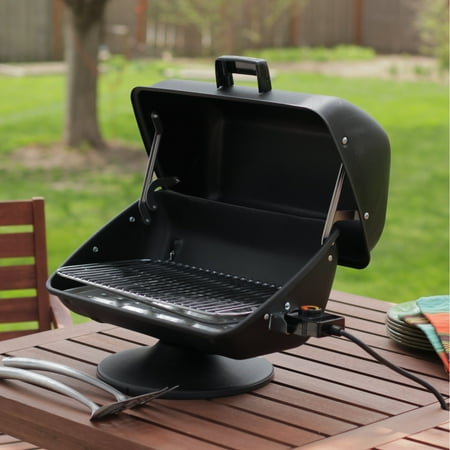 Large Electric Bbq Grill Meco Easy Street 1500-watt Apartment, Condo, Backyard, RV, Electric Table Top Outdoor BBQ Grill ()
