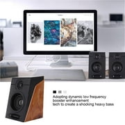 Paird 3in Heavy Bass Computer Speakers HiFi Sound Subwoofer PC Subwoofer Speaker Computer Subwoofer with Non-slip Mat