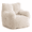 Beige + Corduroy + Foam, variant on Oversized Corduroy Lazy Sofa Chair, Soft Fluffy Memory Sponge Filled Lounge Chair with Ergonomic Backrest, No Assembly Accent Chair for Living Room, Bedroom, Dorm, Reading Room, Supports 250 lbs