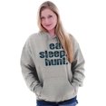 thumbnail image 3 of Eat Sleep Hunt Sport Hunting Season Hoodie Sweatshirt Women Men Brisco Brands X, 3 of 6