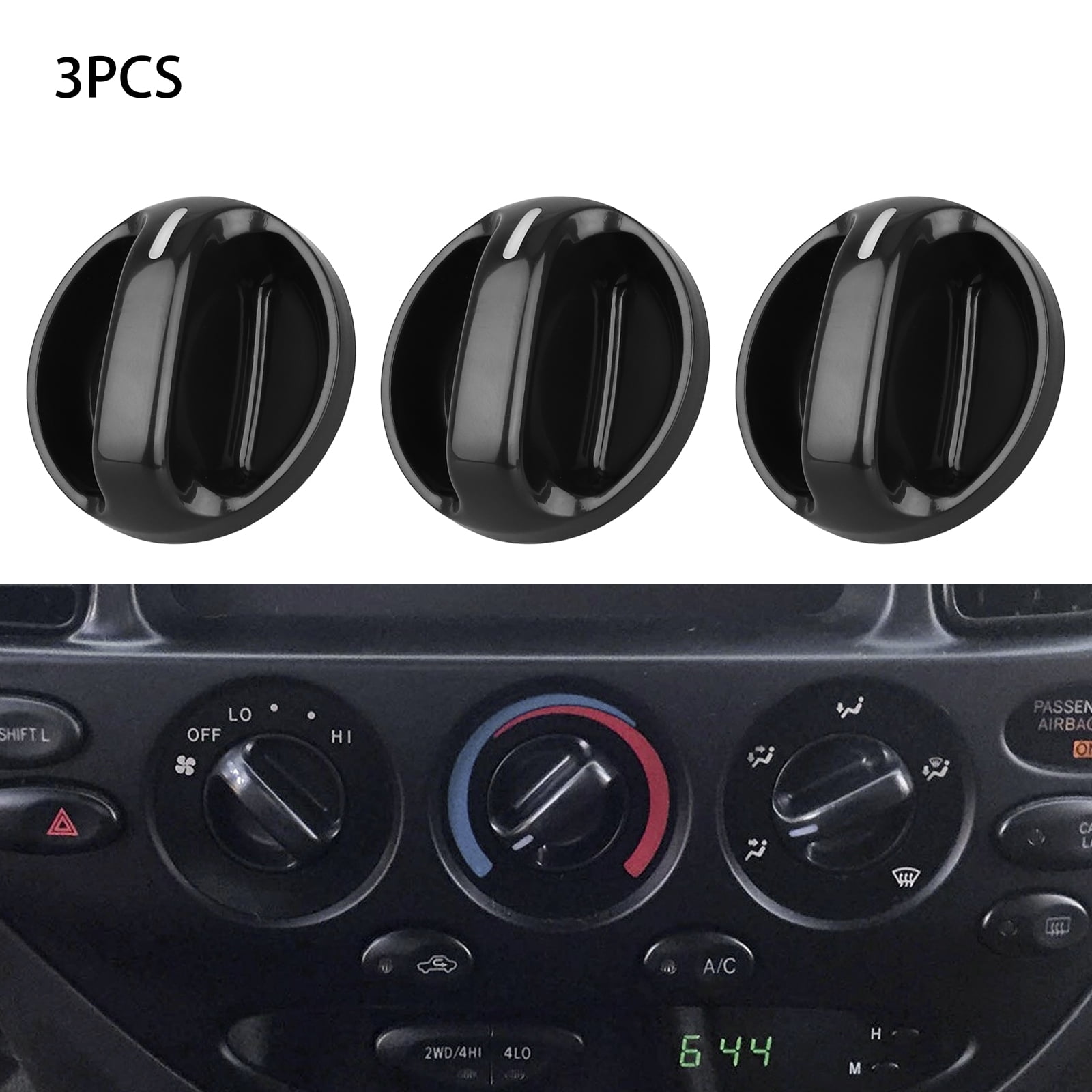 Heater Control Switch Knob,3 PCS Replacement Heater A/C Control Knob or Fan Control Knob for