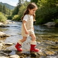 thumbnail image 2 of HAYIMI Cartoon Rainboots Waterproof Round Toe Baby Rain Boots Boys Girls with Adjustable Drawstring Soft Sole Lightweight Outdoor Rain Boots Toddlers Stylish Shoes, 2 of 8
